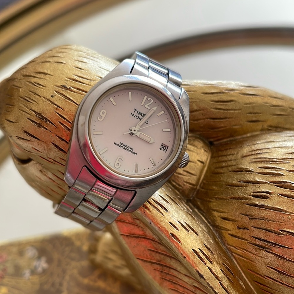 Timex 90’s stainless steel link watch